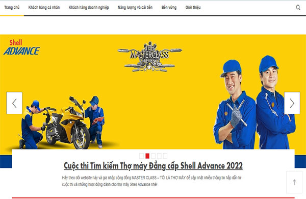 mẫu website dầu nhớt đơn giản, full tính năng